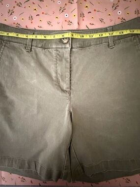 Tommy Bahama Olive Green Shorts with Pink Floral Lining